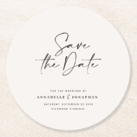 Moderne handgeschriebene Hochzeitsankündigung