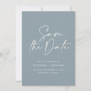 Moderne handgeschriebene Hochzeitsankündigung Save The Date