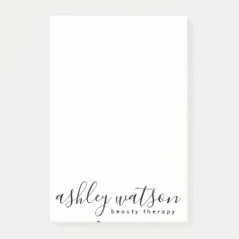 Moderne, handgeschriebene Kalligraphie Schlicht Post-it Klebezettel