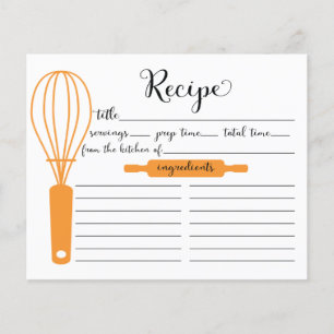 Moderne handgeschriebene Mandarine Whisk Rezept Ca