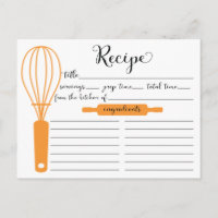 Moderne handgeschriebene Mandarine Whisk Rezept Ca