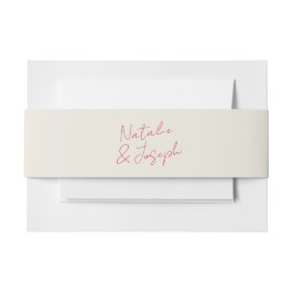 Moderne handgeschriebene Retro Whimsical Bright We Einladungsbanderole
