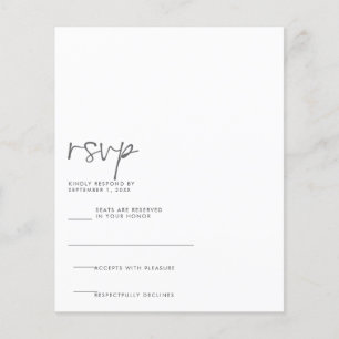 Moderne handgeschriebene RSVP-Karte