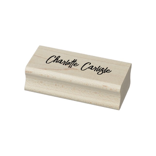 Moderne handgeschriebene Schriftzeichen Eigene Unt Gummistempel (Stempel)