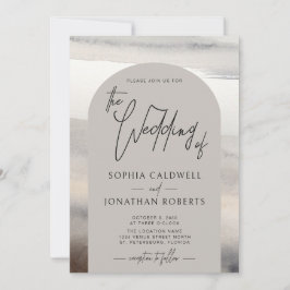 Moderne, handgeschriebene Script-Earth-Tones Einladung