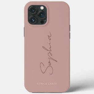 Moderne handgeschriebene Script Monogram Girly Case-Mate iPhone Hülle