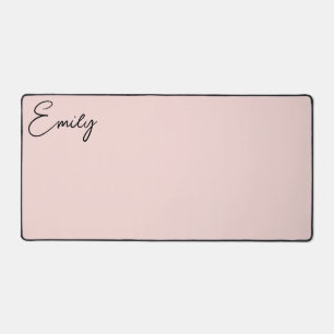 Moderne handgeschriebene Signatur-Schrift Blush Schreibtischunterlage
