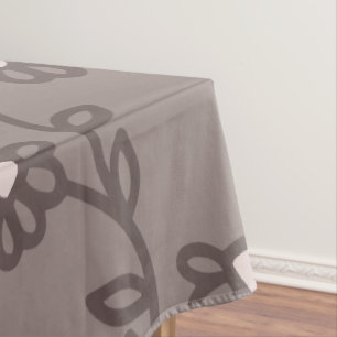 Moderne handGezeichnet Blume Blumenkohl Tischdecke