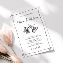 Moderne handGezeichnet Whimsical Wedding