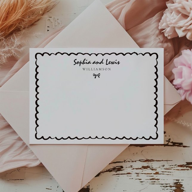 Moderne handgezeichnete Coupé-Geschirr Mitteilungskarte (Von Creator hochgeladen)