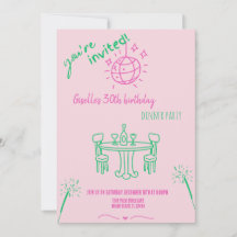 Moderne Handgezeichnete Geburtstagsessen Party Ein