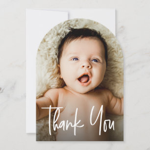 Moderne Handlettering individuell 2 Fotos Baby Sho Einladung
