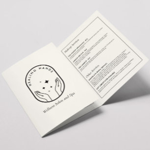 Moderne Handmassage, Wellness Broschüre