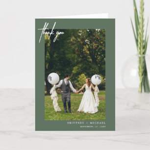 Moderne Handschrift Dankeskarte