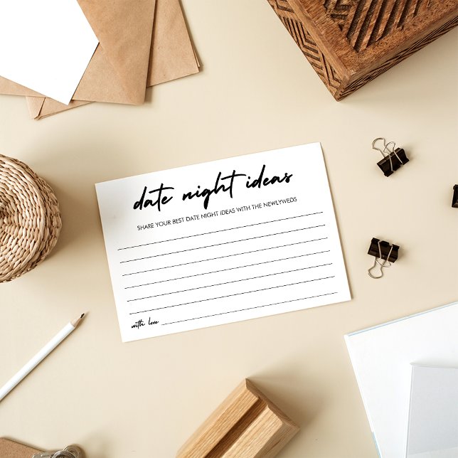 Moderne Handschrift Datum JAR Datumsinterne Ideen Hinweiskarte (Von Creator hochgeladen)