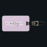 Moderne Handschrift Kalligrafie Name Einfach Gepäckanhänger<br><div class="desc">Moderner Schriftart kombiniert mit handgeschriebener Kalligrafie.</div>