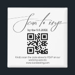 moderne Handschrift uAwg qr Code Hochzeit Magnet<br><div class="desc">moderne Handschrift uAwg qr Code Hochzeitsmagnet</div>