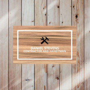 Moderne Handwerker-Vertragshandwerker-Renovierung Visitenkarte