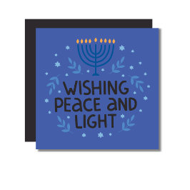 Moderne Hanukka Menorah 5,25" Magnetkarte