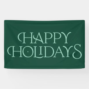 Moderne Happy Holidays Serifentypografie Banner
