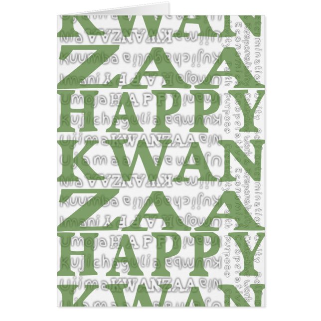 Moderne Happy Kwanzaa (Devant)
