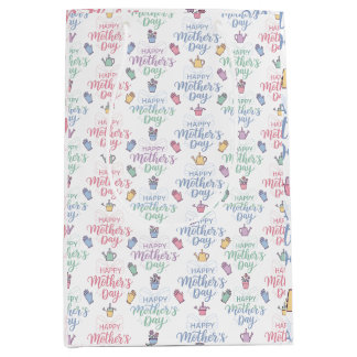 Moderne Happy Mother's Day Typografie  Mittlere Geschenktüte