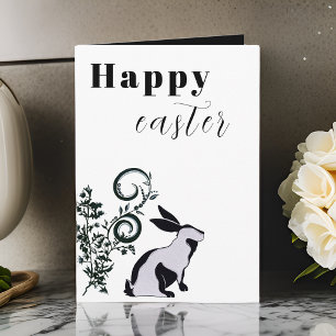 Moderne Hasen Persönliches Frohe Ostern Karte