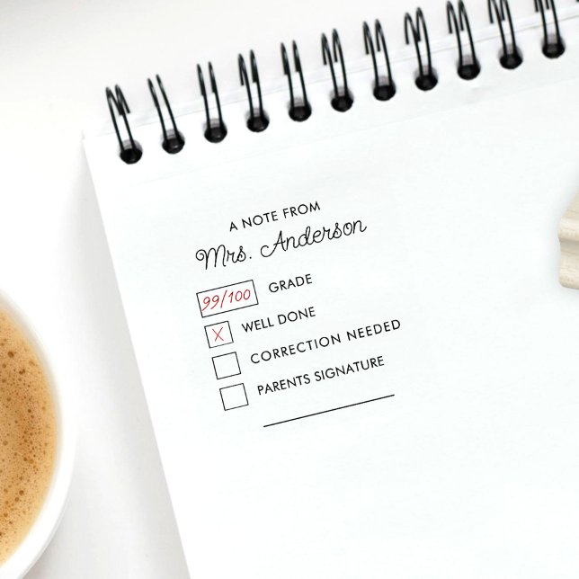 Moderne Hausaufgaben für Lehrer Gummistempel (Von Creator hochgeladen)