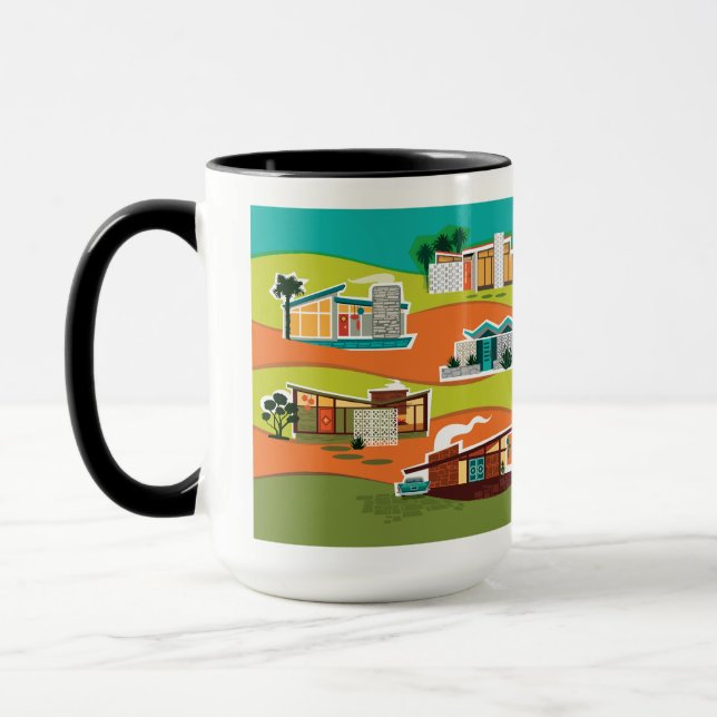 Moderne Häuser des Mittelalters Tasse (Links)