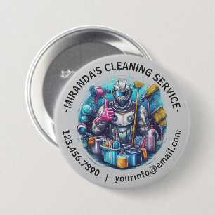 Moderne Hausreinigung Haushälterin Service Hausrei Button