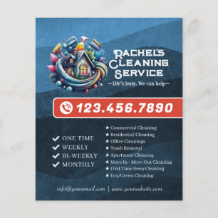Moderne Hausreinigung Haushälterin Service Hausrei Flyer