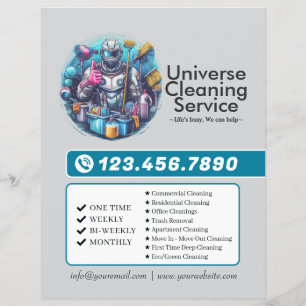 Moderne Hausreinigung Haushälterin Service Hausrei Flyer
