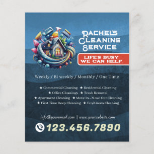 Moderne Hausreinigung Haushälterin Service Hausrei Flyer