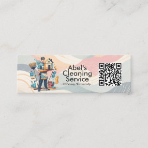 Moderne Hausreinigung Haushälterin Service Hausrei Mini Visitenkarte