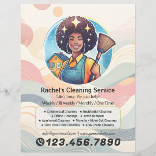 Moderne Hausreinigungshausmeister-Service Hausrein Flyer