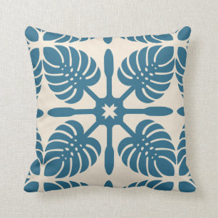 MODERNE HAWAISCHE KLEINPILLOW - Monstera Kissen