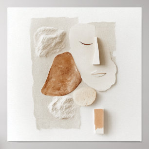 Moderne Heim-Stilisierung Zeitgenössische Kunst W Poster