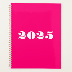 Moderne, heiß rosa, fette Typografie nach Jahrgäng Planer