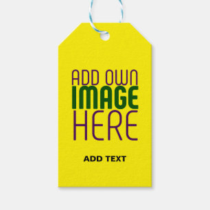 MODERNE, HELL-GELB-BILD-TEMPLATE GESCHENKANHÄNGER