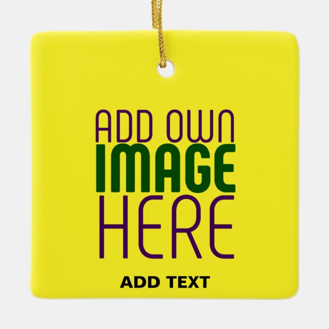 MODERNE, HELL-GELB-BILD-TEMPLATE KERAMIKORNAMENT (Vorderseite)