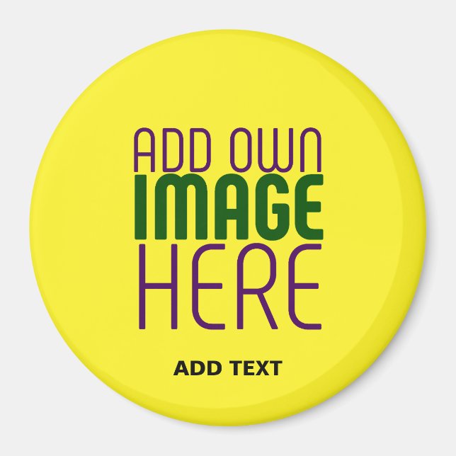 MODERNE, HELL-GELB-BILD-TEMPLATE MAGNET (Vorne)
