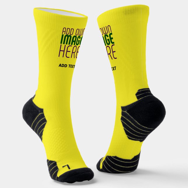 MODERNE, HELL-GELB-BILD-TEMPLATE SOCKEN (Gewinkelt)