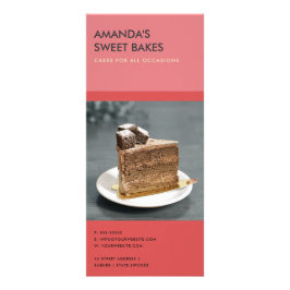 MODERNE, HELLE BOLD ROTE PINKBÄCKERPREISSERVICE WERBEKARTE