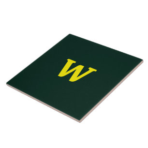 Moderne helle gelbe Anfangsbuchstaben Fliese