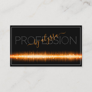 Moderne helle Orange Black Applets Social Media Visitenkarte
