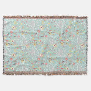 Moderne helle romantische Muster Decke