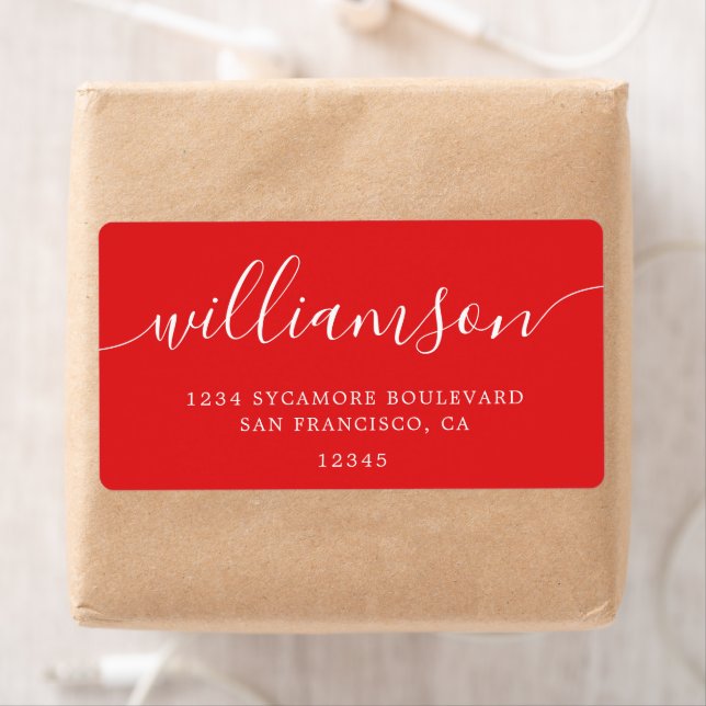 Moderne, helle Rücksendeadresse (Insitu)