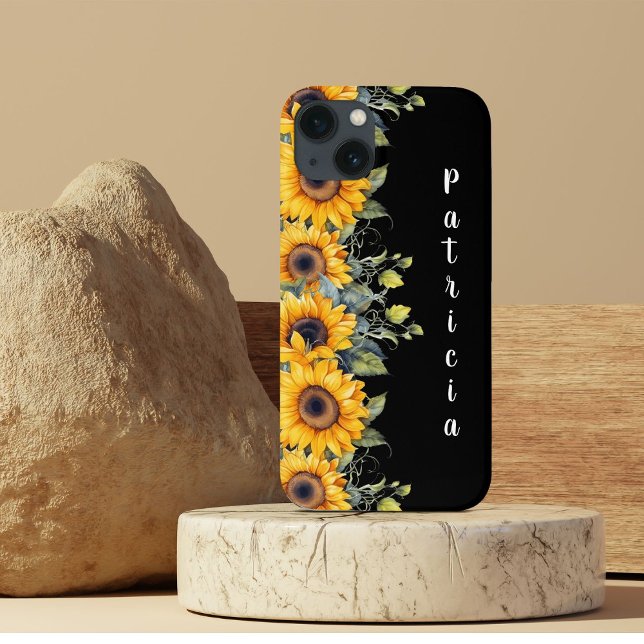 Moderne helle Sonnenblumen Gelb Case-Mate iPhone Hülle (Von Creator hochgeladen)