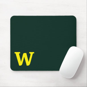 Moderne, hellgelbe Anfangsbuchstaben Mousepad