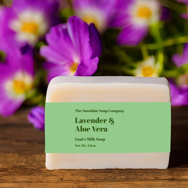 Moderne hellgrüne Seifenband Einladungsbanderole (Von Creator hochgeladen)